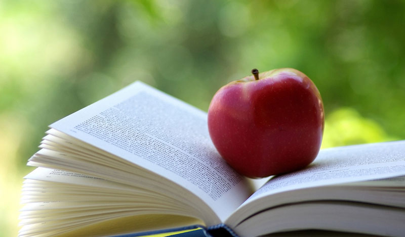 Яблоко и книга