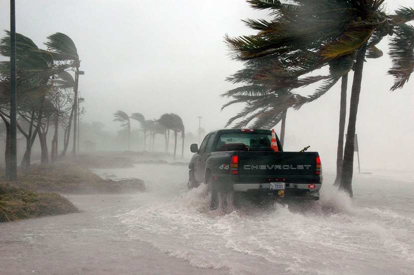 Ураган  на побережье Америки